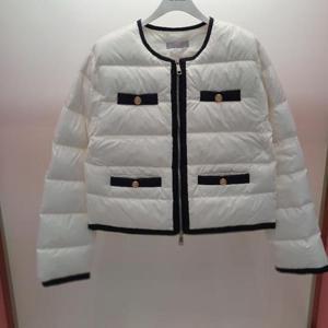 Latium HC06 크롭 퀼팅 프리미엄 덕 패딩 라운드 트위드형 쟈켓 T2554jk03I