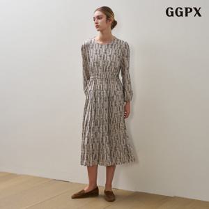 GGPX 에스닉 라운드넥 퍼프 원피스 (GPCOW035D)