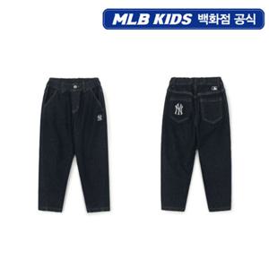 [MLB키즈] 스트릿 본딩 기모 벌룬핏 데님 팬츠 (7ADPB0956-50NYS)