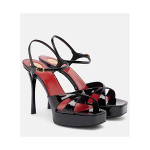 생로랑 Debbie 85 페이턴트 레더 플랫폼 샌들 P01080585