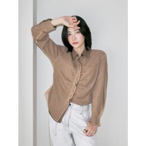 [ZOOC] 매쉬 레이어드 체크 셔츠 (Z254MSC014)