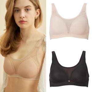 [와코루]A B컵 노와이어 스포츠브라 심플한 몰드브라 풀컵브라 WBRS008AB 빅사이즈 90A 90B