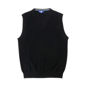 [YEZAC] 심플한 디자인 브이넥 베스트 (YJEWCD450 BK)