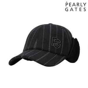 파리게이츠 (511E4CP042) 남성 핀스트라이프 퍼 이어워머 볼캡