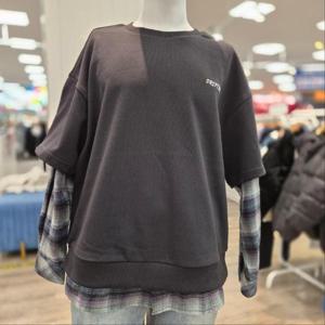 에스핏 HC23 겨울노기모 반팔 레이어드 MTM 티셔츠 SJZ710MKRT07