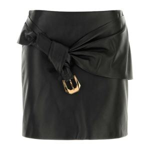 베르사체 하이웨이스트 벨트 가죽 미니 스커트 10203291A14722