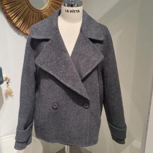 르피타 HC06 소프트 더블카라 울자켓(그레이) L254BJKA65