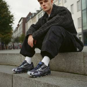 미즈노 웨이브 라이더 10 오디세이 블랙 남자 여성 런닝화 운동화 D1GA243113