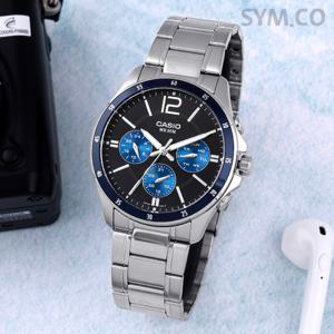 카시오 MTP-1374D-2A 스탠다드 아날로그 멀티기능 정장캐쥬얼 남자 메탈 시계 d
