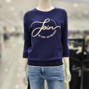 [조이너스]여성 브랜드 25신상 라운드 니트 티셔츠JAFU3WSL 100_