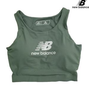 뉴발란스 NBN9A4W182-BU 빅로고 크롭탑 여성 탱크탑 브라탑 스포츠브라