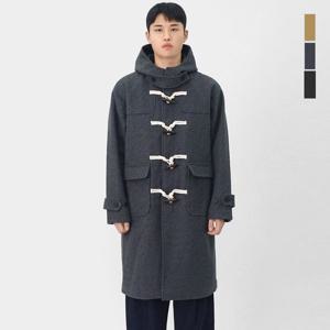 스콰즈 남여공용 3온스 누빔 떡볶이 후드 롱코트 SMOR071