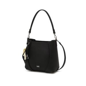 [닥스ACC][RIA] 블랙 소가죽 플라워 참장식 세로형 숄더백 DCBA6E551