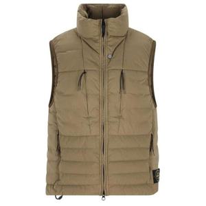 26 SS 스톤 아일랜드 하이네크라인 지퍼 질레 베스트 그린 G100007S0183