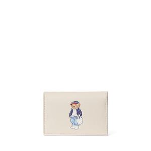 폴로 랄프 로렌 여성 폴로 베어 레더 플랩 카드 케이스(WAPOSLG02320088101)