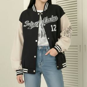 [올리비에스클로젯] 12레터링 배색 야구 점퍼_O2601JP001A