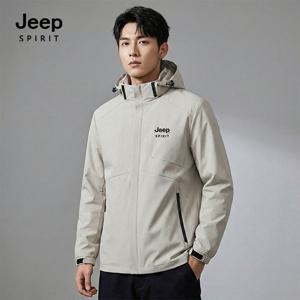 [지프]JEEP SPIRIT 공용 베이직 윈드브레이커 아이보리 (JSFAJK1