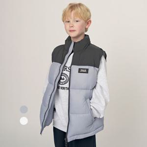 [예일키즈]레터링 와펜 패딩 베스트 A5F023