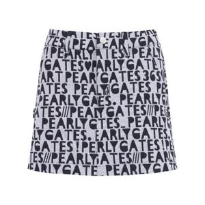 파리게이츠골프스커트 NQC 521E1PNA01_WH 여성 로고 자카드 니트 스커트