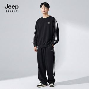 JEEP SPIRIT 공용 기능성 상하복세트 블랙 (JSFASET476)