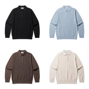 [올젠]에센셜 조직 긴팔 카라 스웨터 ZBF4ET1203