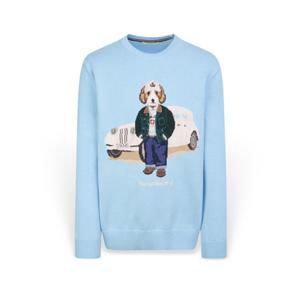 [헤지스] 남성 캐릭터 자수 긴팔니트 HZSW6A234B2