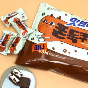 오리온 핫브레이크 쫀득쿠키바 352g / 미니 초코바 대용량