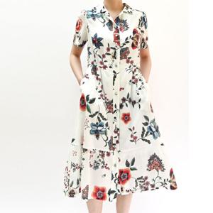 [비꼴리끄(여성)]스포츠카라 밑단 셔링 원피스 B242WO2180