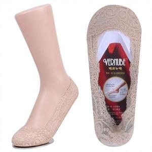 간결한디자인 여자 레이스 실리콘 페이크 덧신 패션 삭스 살색