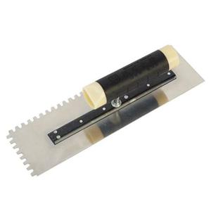 파츠 대건흙손 미장칼 흙칼 톱니고대(스테인리스) - 240x80x0.8(톱니간격2X3)