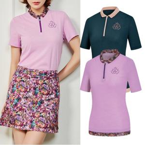 비티알 BTR 여성 골프웨어 여름 반팔 카라 티셔츠