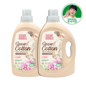 슈가버블 섬유유연제 스노우 코튼 3L x 2개