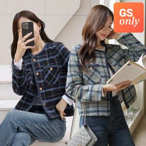 [GS단독-클릭앤퍼니] 나틸배색 트위드자켓