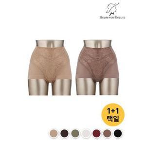 [오모떼]시그니처 사각 하이웨스트 거들형 보정 팬티 2종/택일