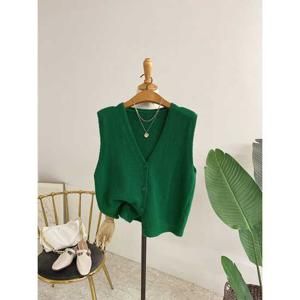 허니제이 / 텔이로 보들 단추 니트 조끼(5color)