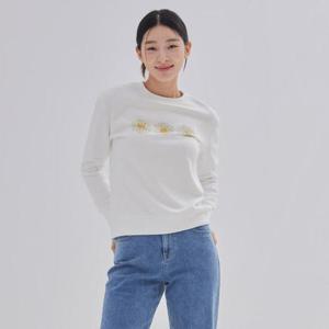 잠뱅이 동백01 여성 데이지아트웍맨투맨 DN3WTS554-IV