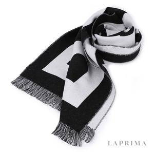 라프리마 버버리 로고 울 자카드 스카프 8054214