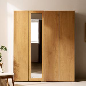 [채우리] 스타일 모듈 1600 전신거울 옷장 이불장 세트