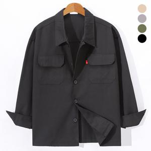 [후앙스] 오버핏 투포켓 면 트러커 자켓 GIJP1064