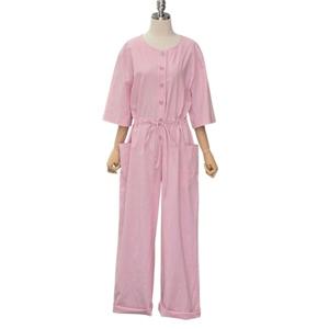 [포커스]라운드넥 7부소매 스트링 점프수트 (FM5C3PT3160)