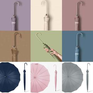 (앙상블) 16K 곡선 손잡이 칼라풀 장우산 감성 컬러 우산