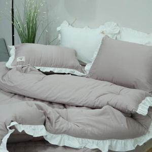 아트박스/르헤브 밀크티 순면 옥수수솜 차렵이불 패드세트 (Q/퀸