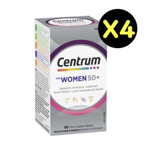 센트룸 실버 포 우먼 50세이상 여성 멀티비타민 미네랄 90정 X4