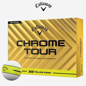 캘러웨이 크롬 투어 360 스트라이프 옐로우 2025