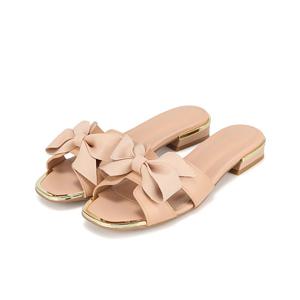 [바바라(슈즈)]러블리 나비 리본 포인트 데일리 샌들 뮬 BBH365-BE