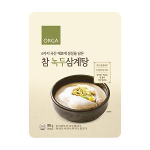 [올가홀푸드][2입][ORGA]참 녹두삼계탕 (900g)