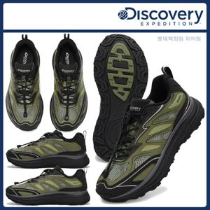 디스커버리 25년 신상 남성/여성/공용 하이크플로우(카키) 라이프스타일 경량 운동화/커플키높이신발/퀵레이스슈즈 DXMIA DXSH5125N-KAS