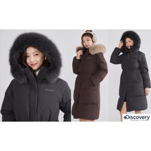 디스커버리 25년 F/W 여성 켈리 FUR 구스다운 롱패딩자켓 DWDJ9A056GJ