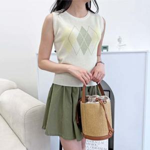 2L-CBB 1086 여자아가일썸머니트조끼