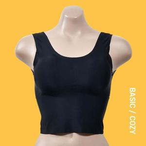 알 BR5044 베이직한컬러 무봉제 누디 이너 롱 탑브라